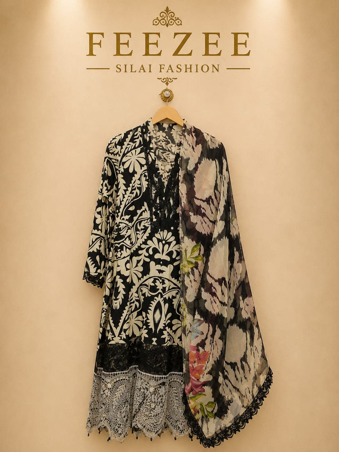 Siyah Ikat Suit