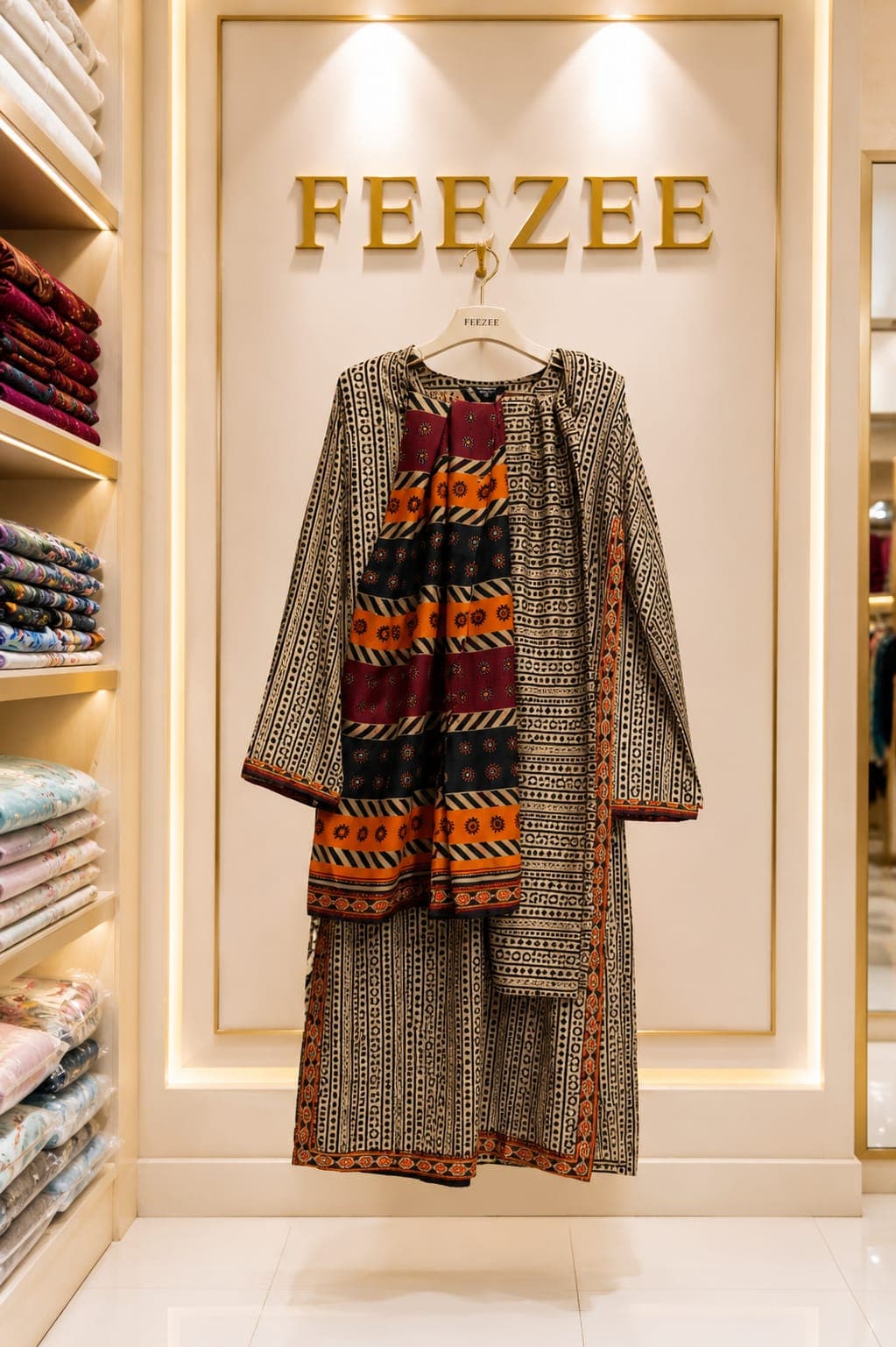 Ajrak Co-ord Set