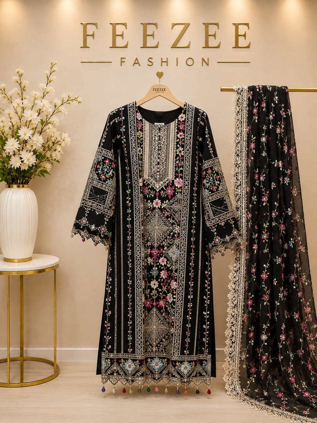 Shab Noir Luxury Suit