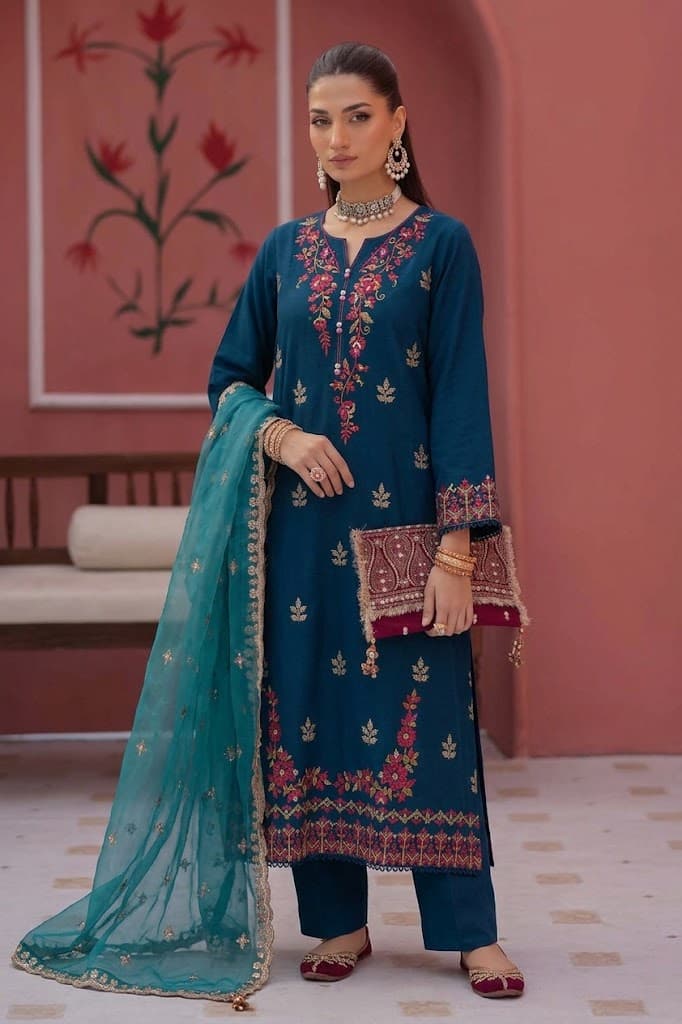 Neelam Teal Suit